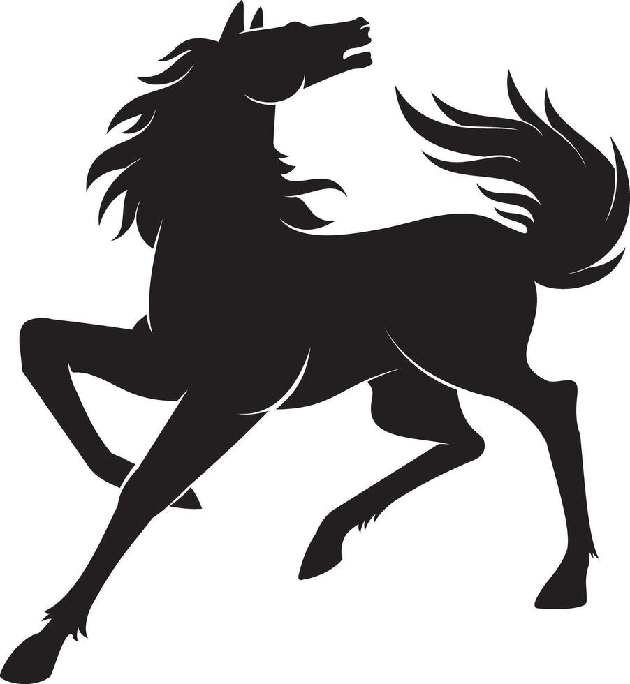 Horse Silhoutte Logo Design vector