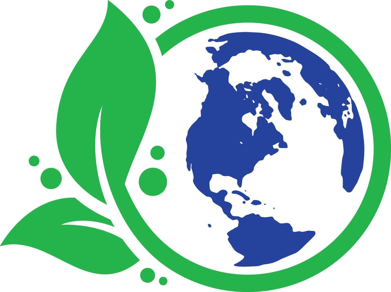 Eco Planet Logo Design vector
