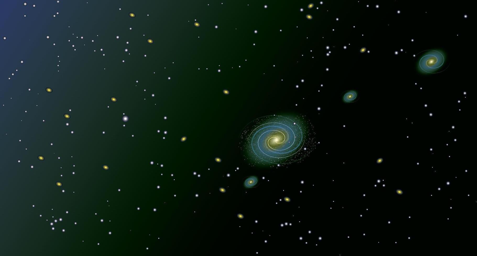 night starry sky and Milky Way. Realistic Galaxy. transparent . Spiral galaxy template. illustration. vector