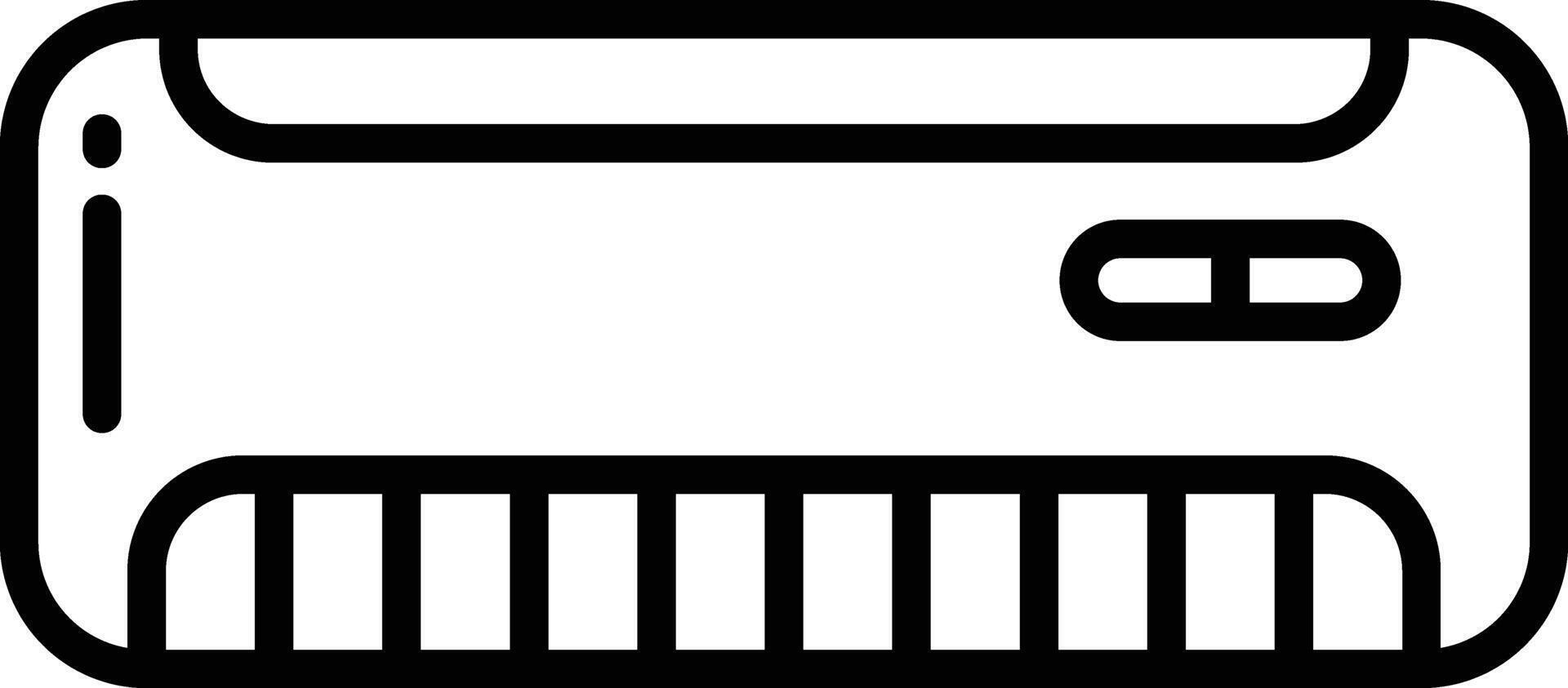 Air Conditioner outline illustration vector