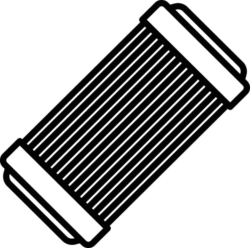 Air Filter outline illustration vector