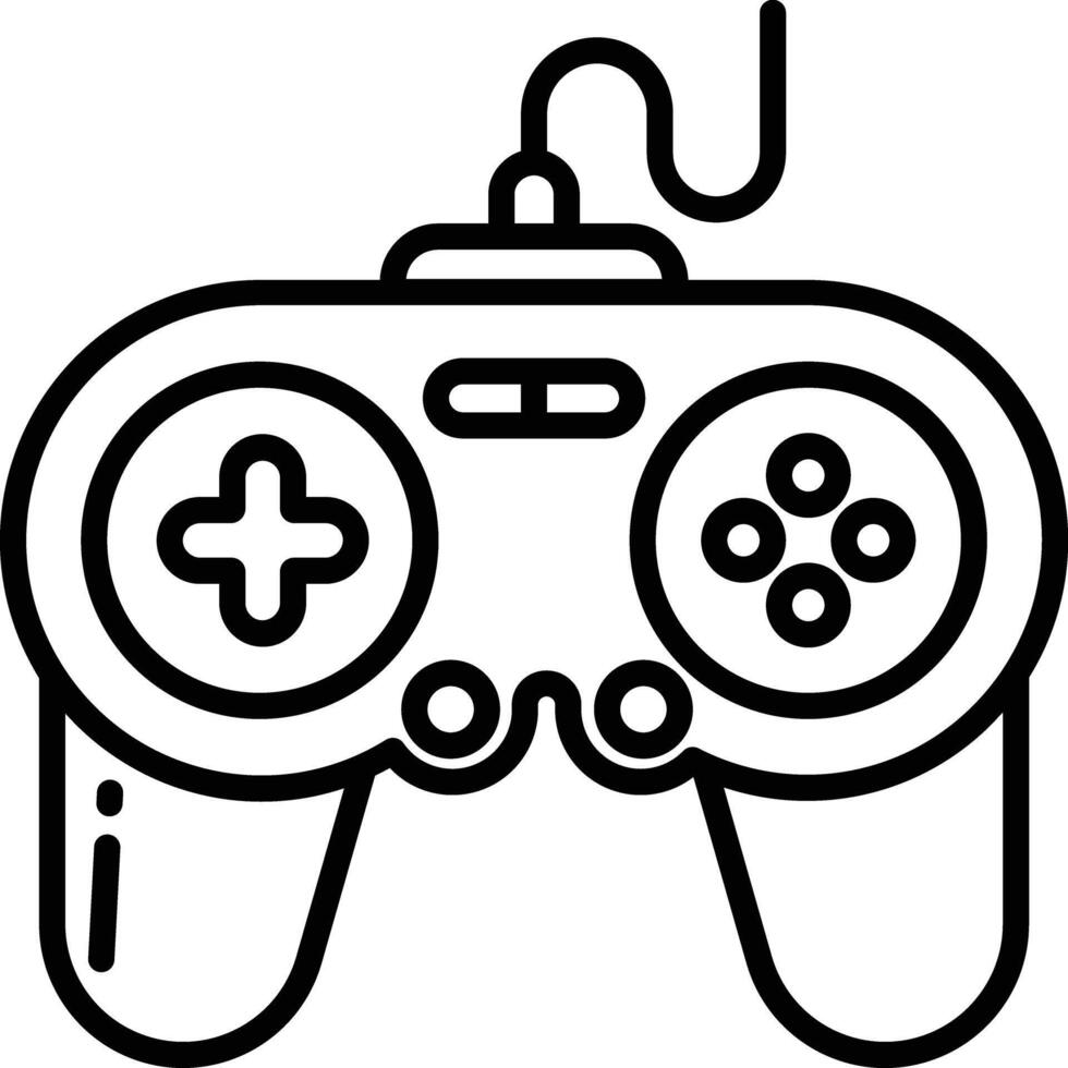 Gamepad outline illustration vector