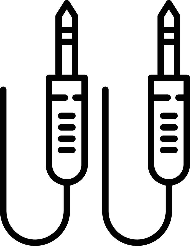 Cable outline illustration vector