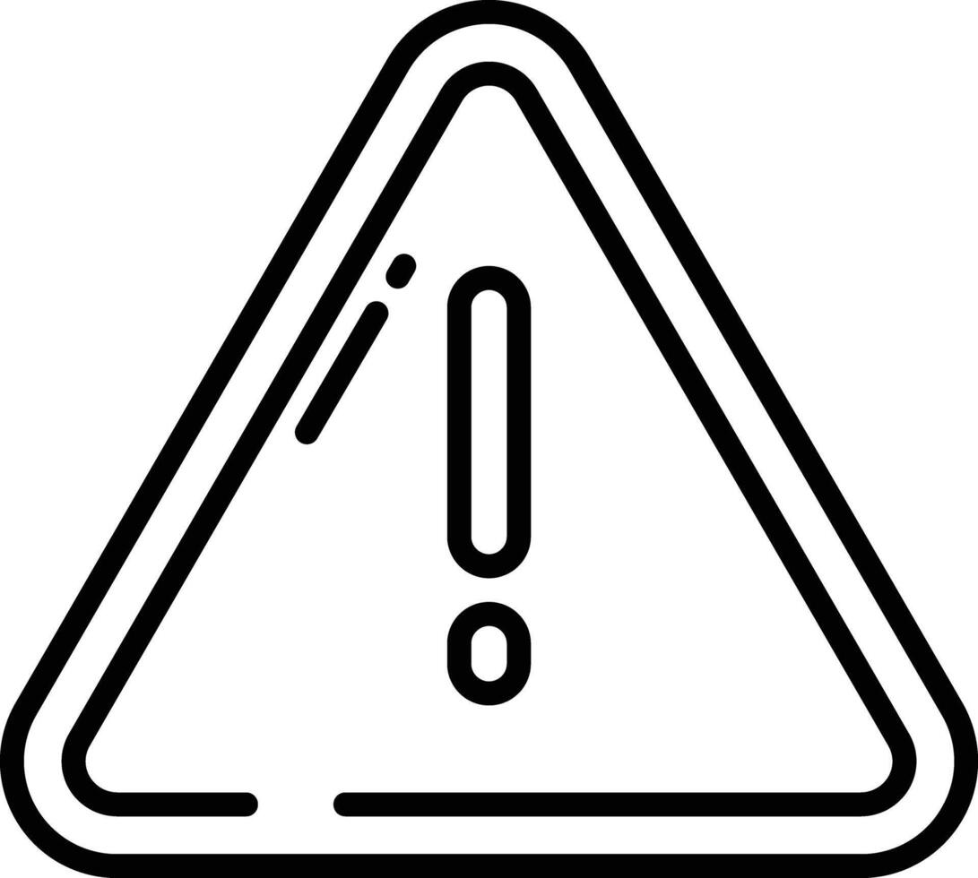 Danger outline illustration vector