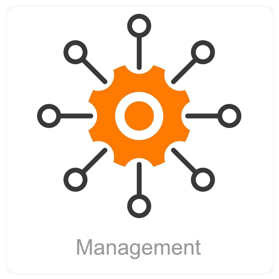 Management and organize icon concept vector