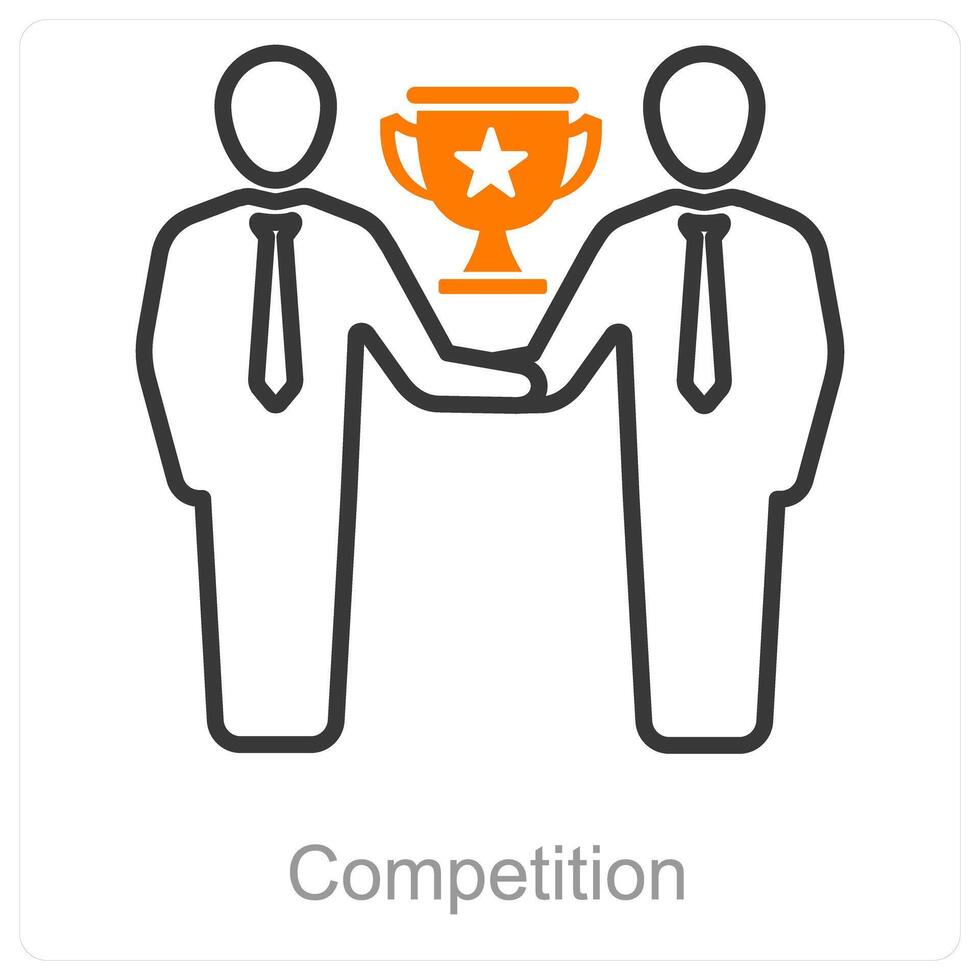 Competition and award icon concept vector