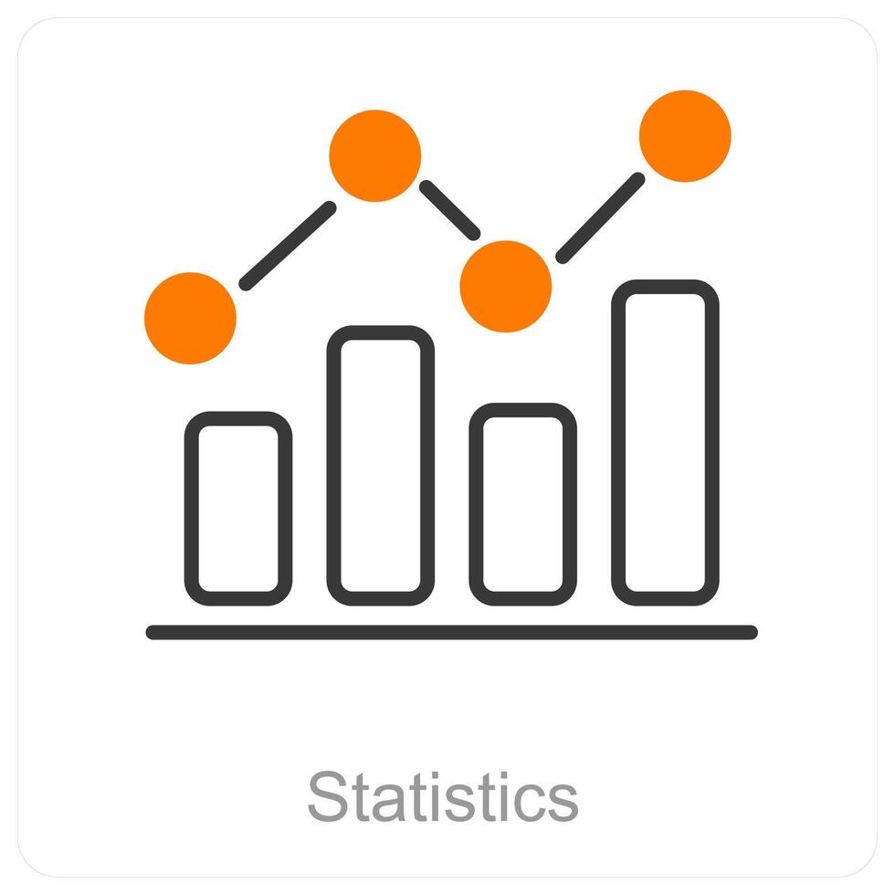 Statistics and analyze icon concept vector