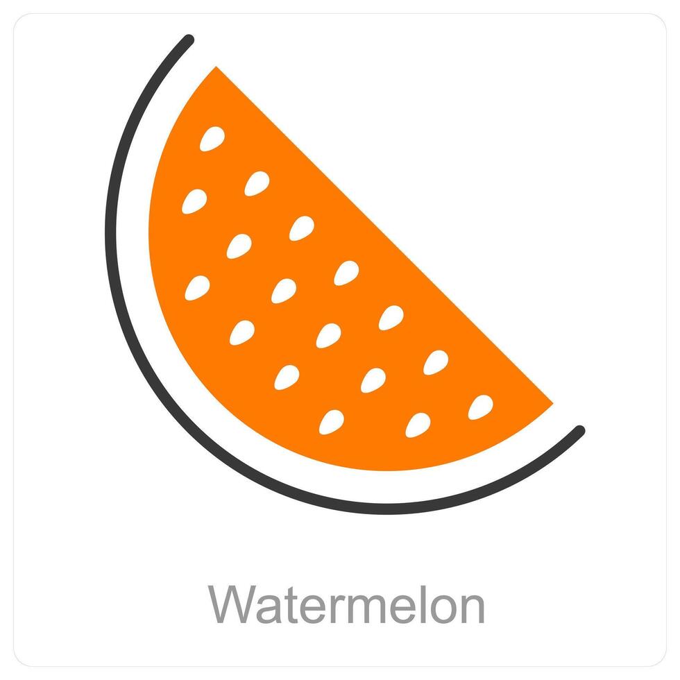 Watermelon and healthy icon concept vector