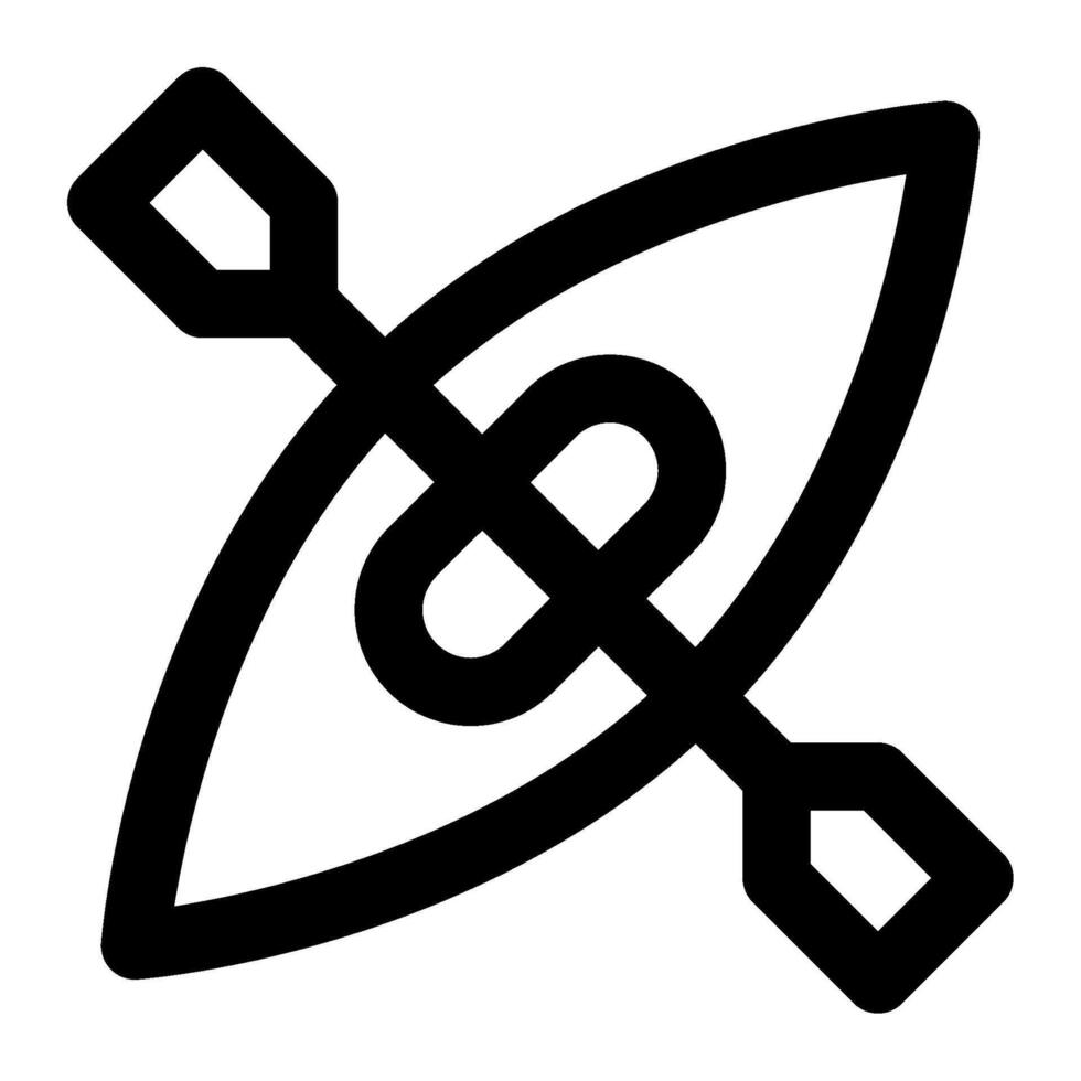 Canoe Paddle icon for web, app, infographic, etc vector