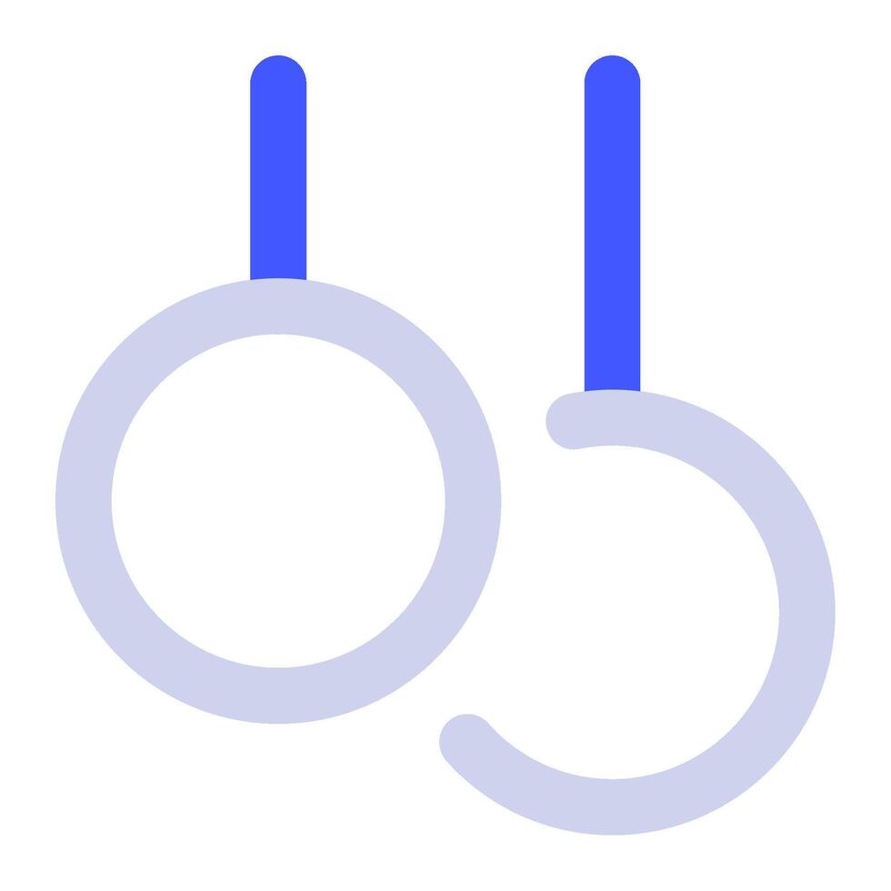gimnasia anillos icono para web, aplicación, infografía, etc vector