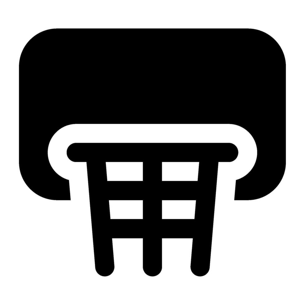 Basketball Hoop icon for web, app, infographic, etc vector