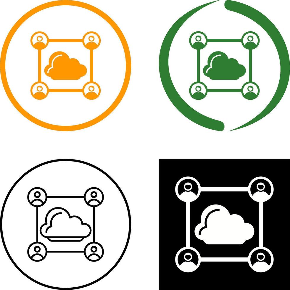 Network Icon Design vector