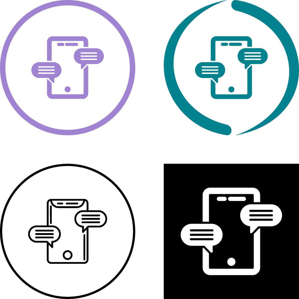 Conversation Icon Design vector