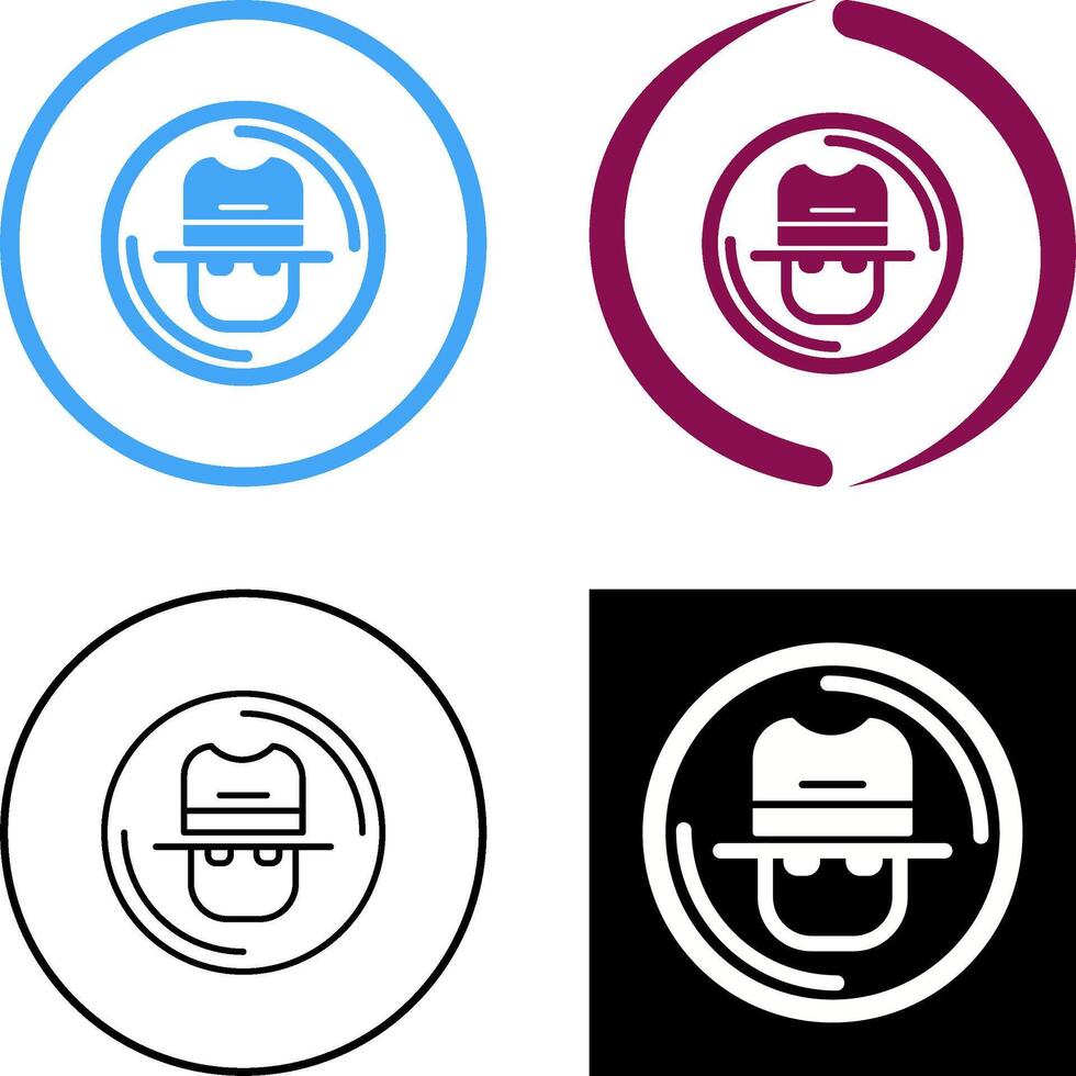 Spy Icon Design vector