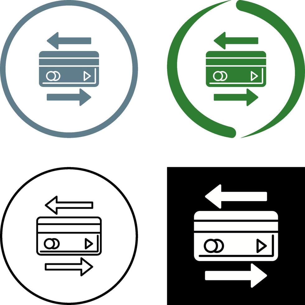 Transaction Icon Design vector