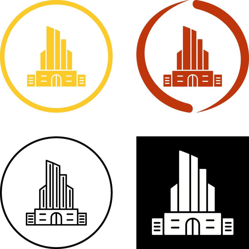 diseño de icono de edificio de oficinas vector