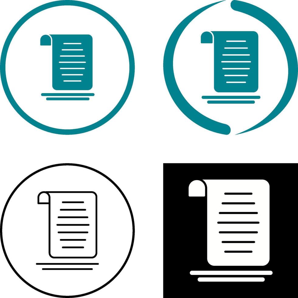 Document Icon Design vector
