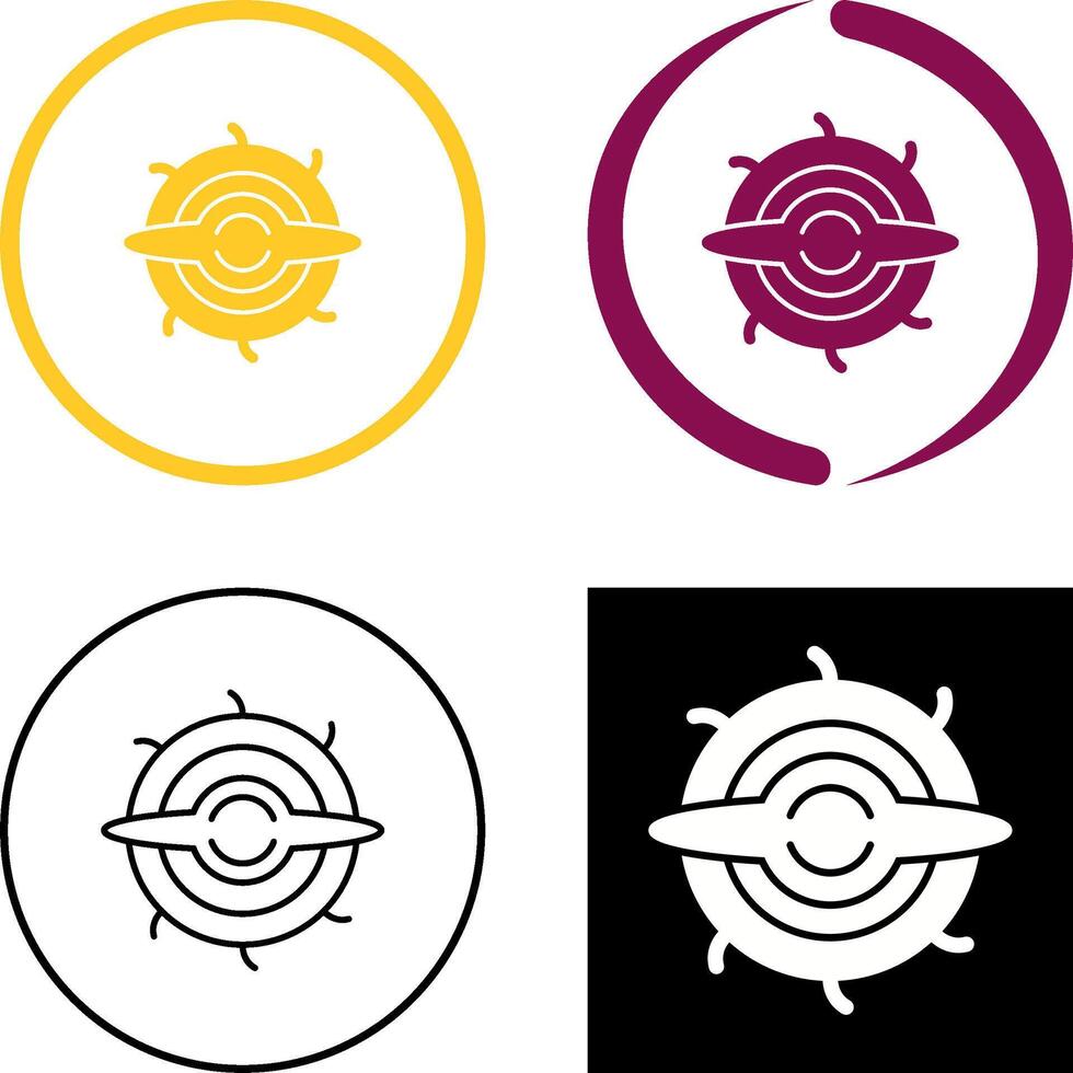 Black Hole Icon Design vector
