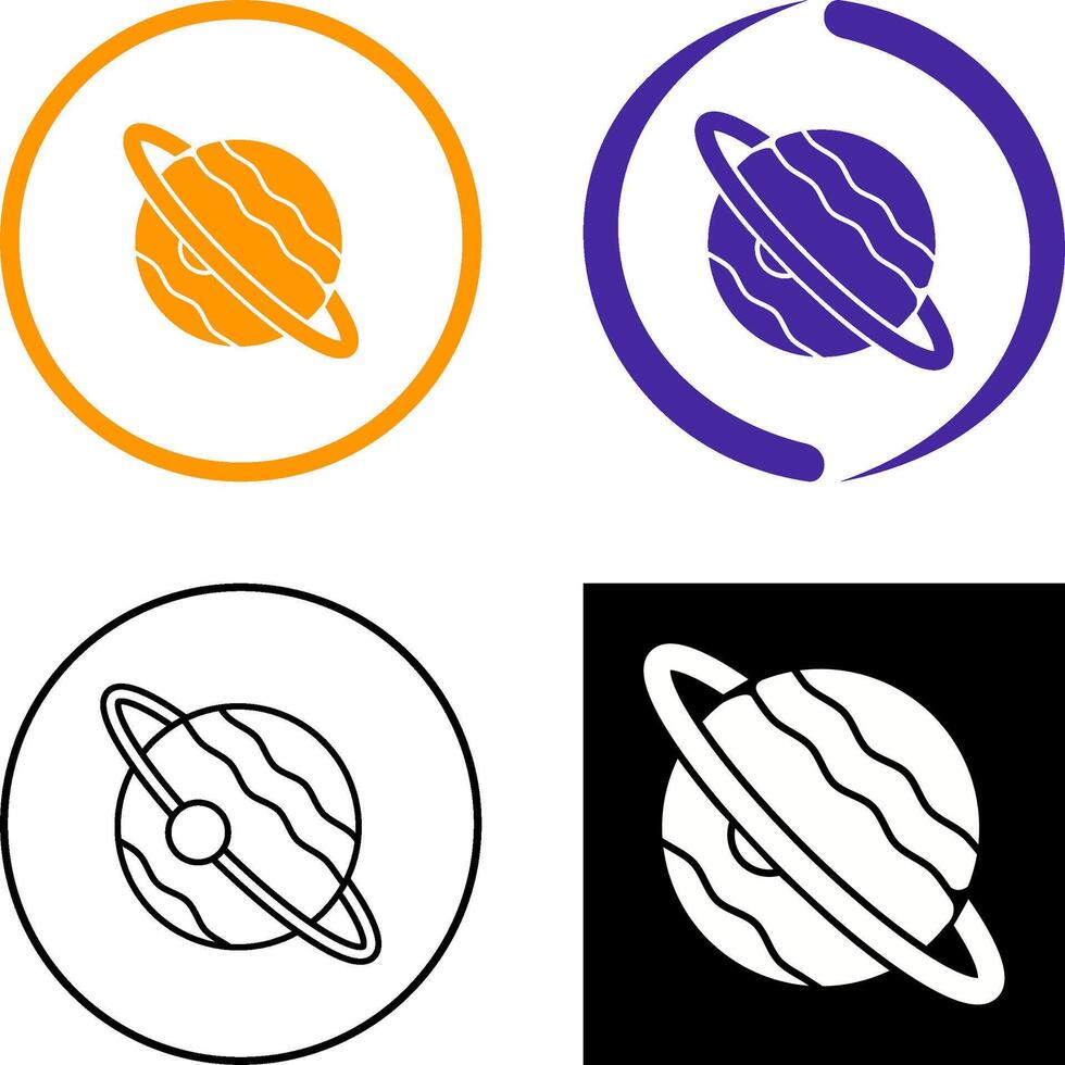 Planet Icon Design vector