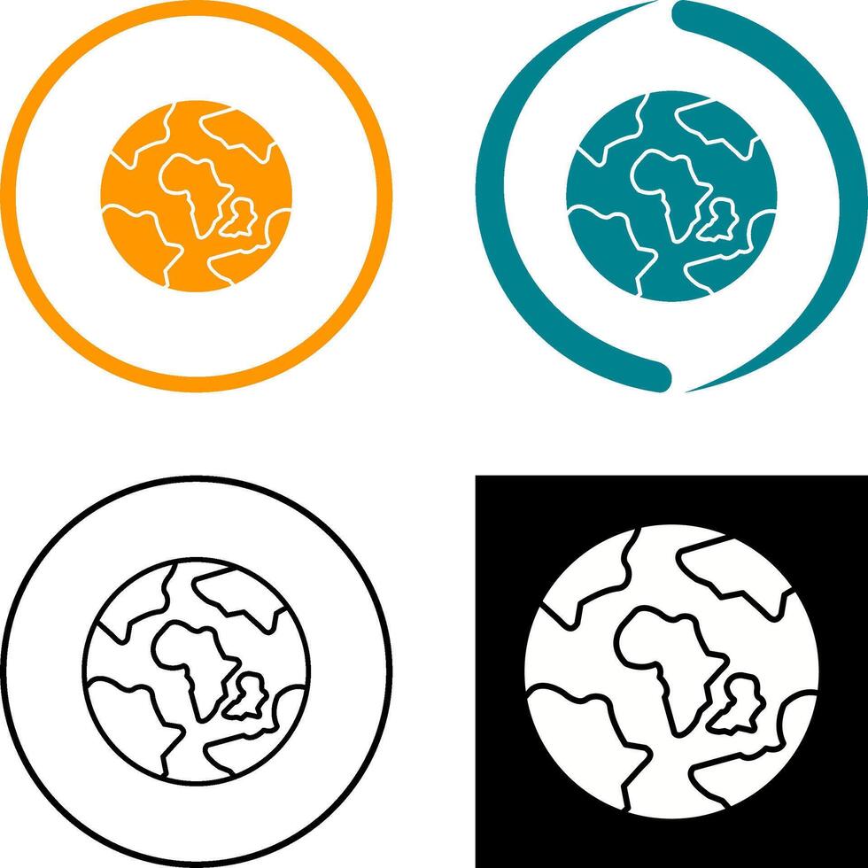 Earth Icon Design vector