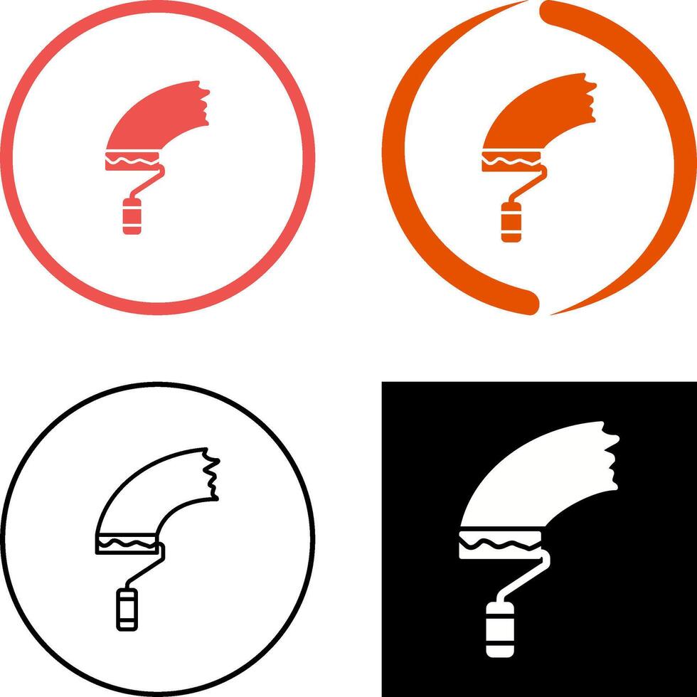 Paint Roller Icon Design vector