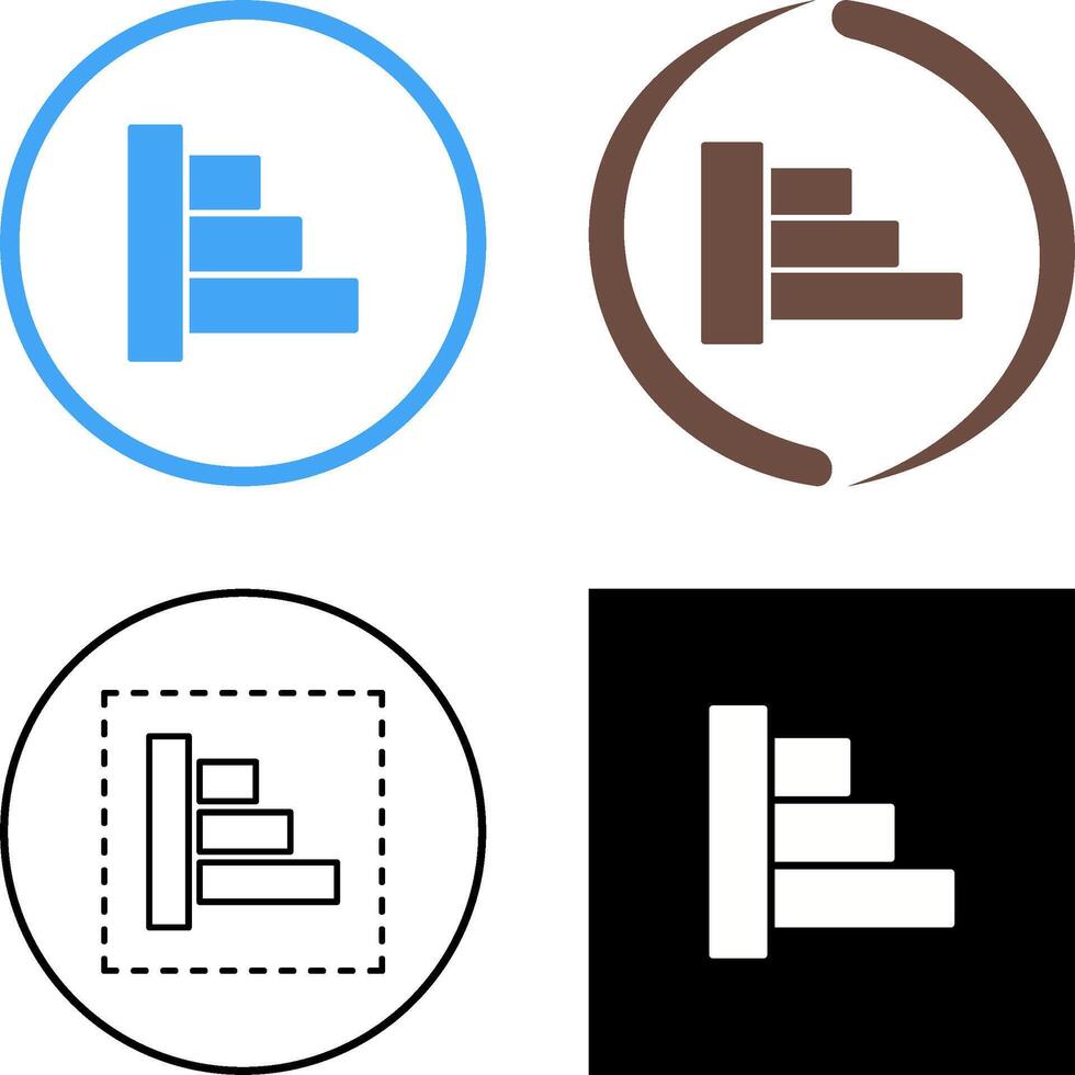 Object Alignment Icon Design vector