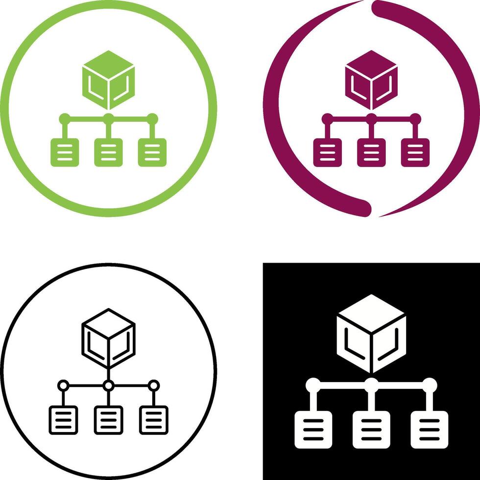Distribution Icon Design vector
