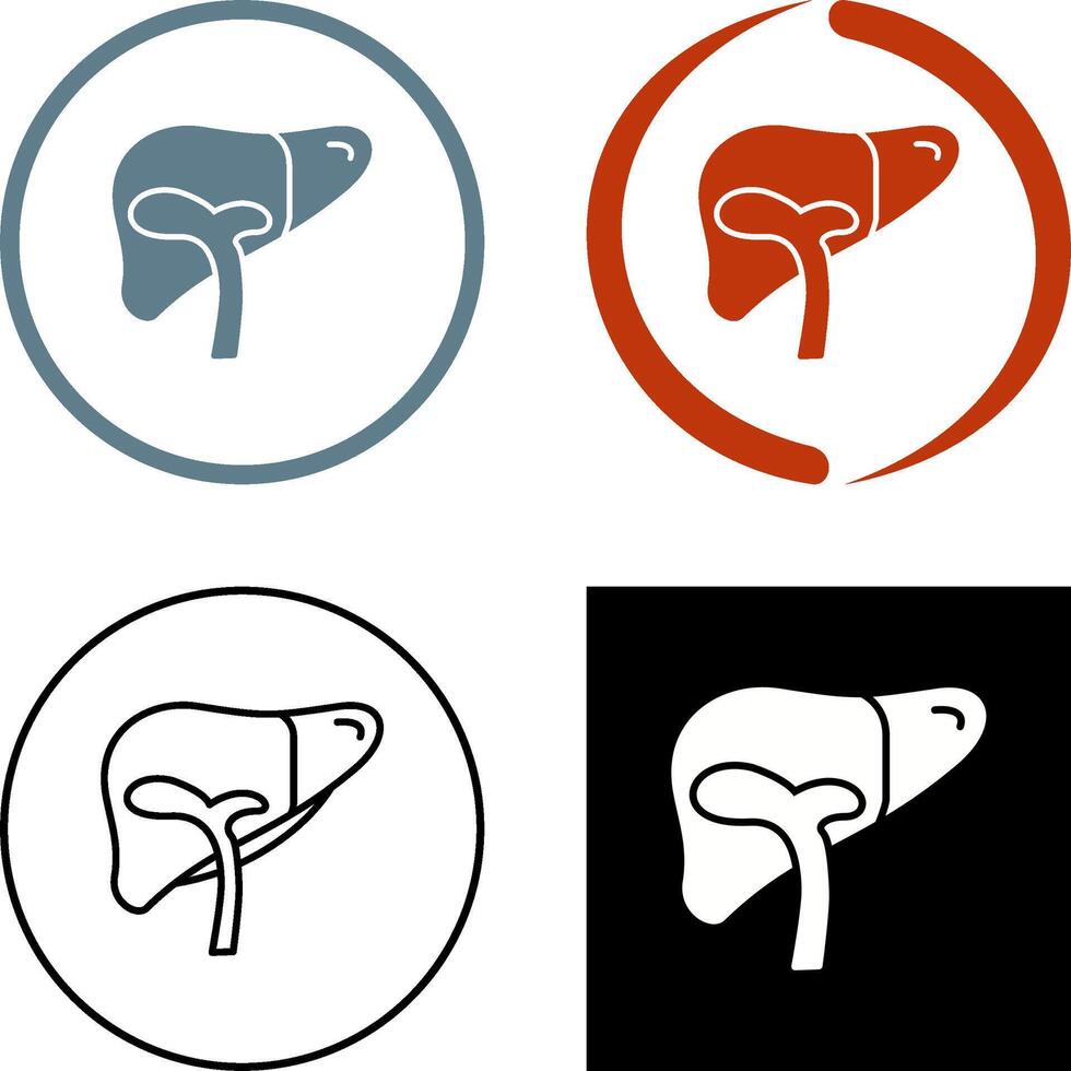 Liver Icon Design vector