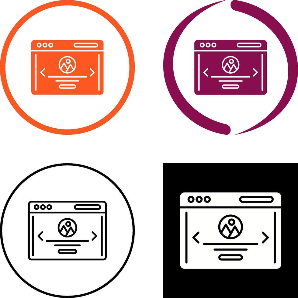 Web Page Icon Design vector