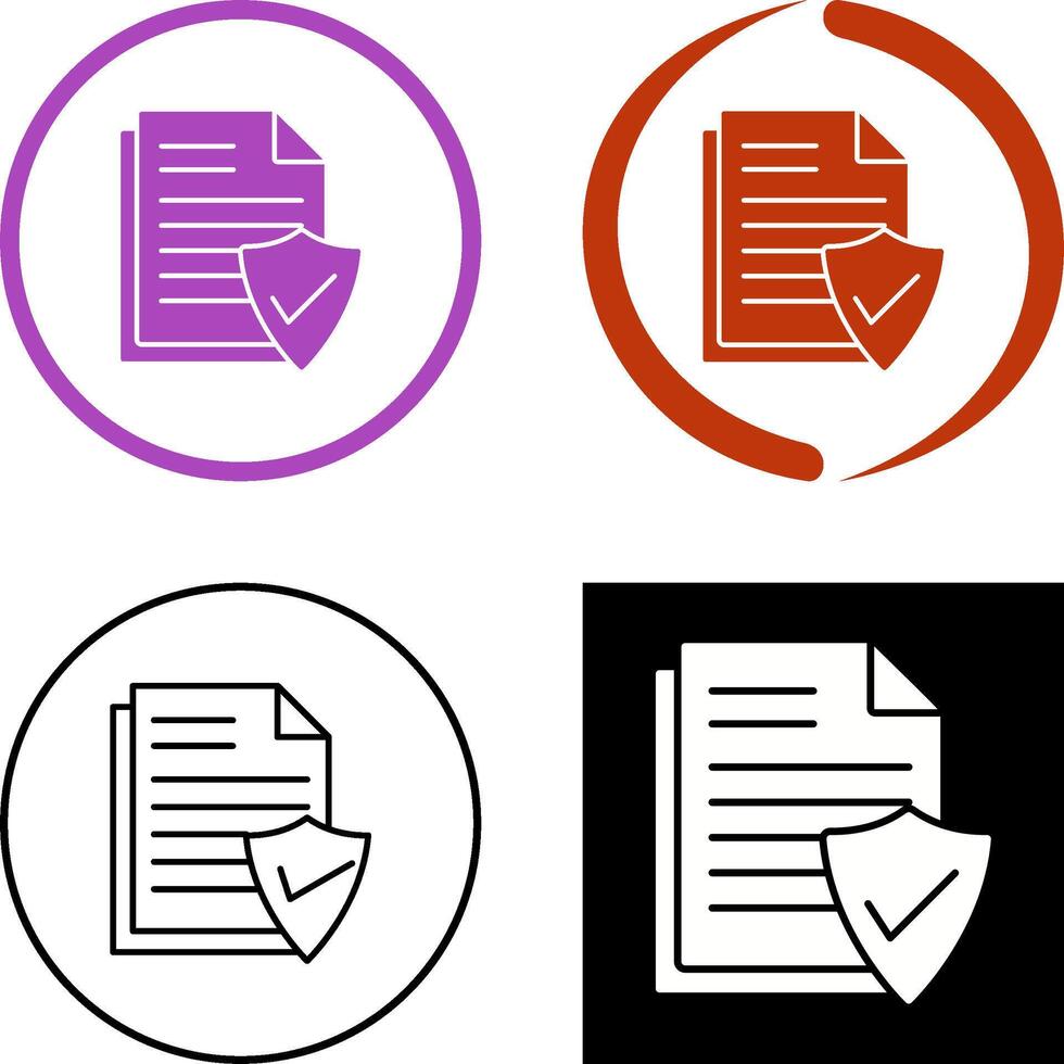 Valid Document Icon Design vector