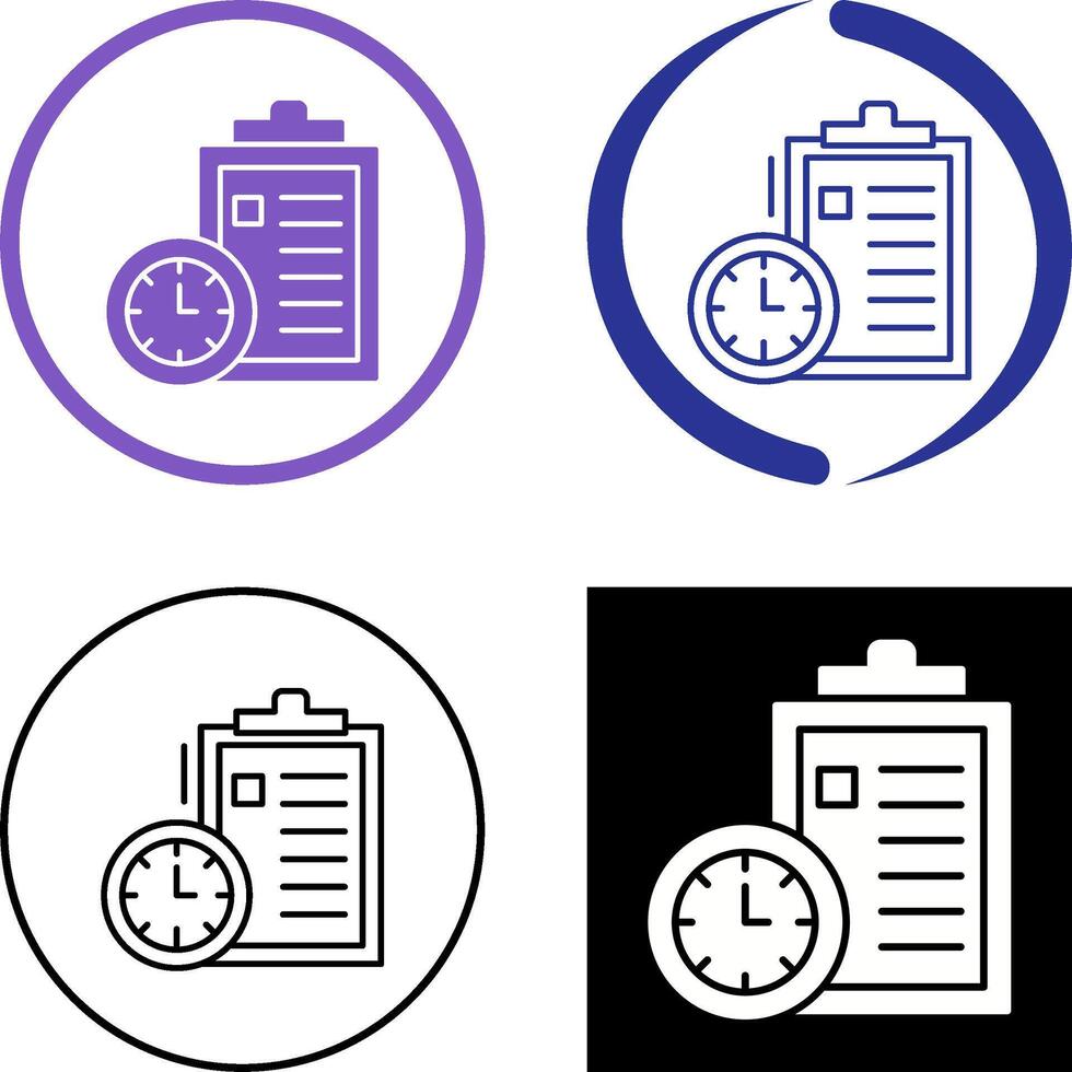 Time Management Icon Design vector