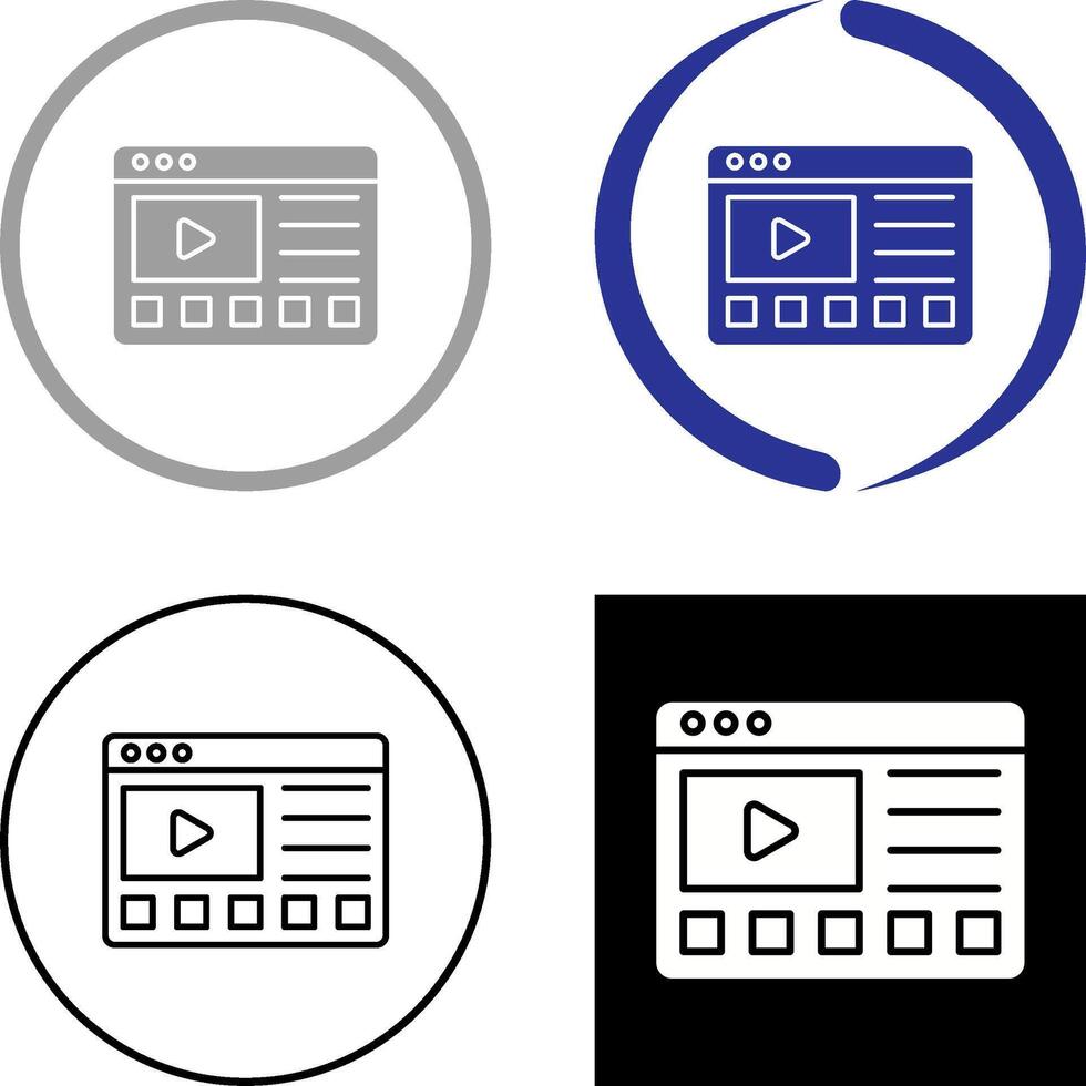 Online Tutorials Icon Design vector