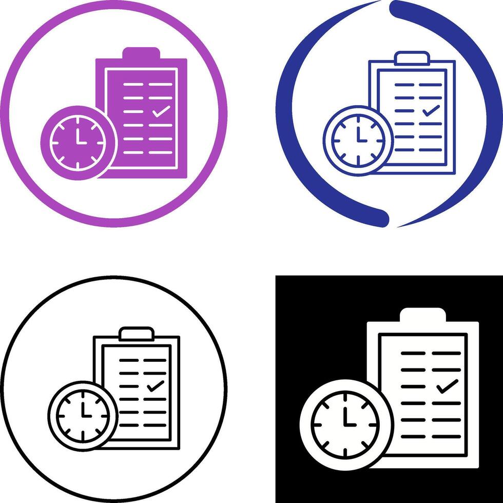 Time Planing Icon Design vector
