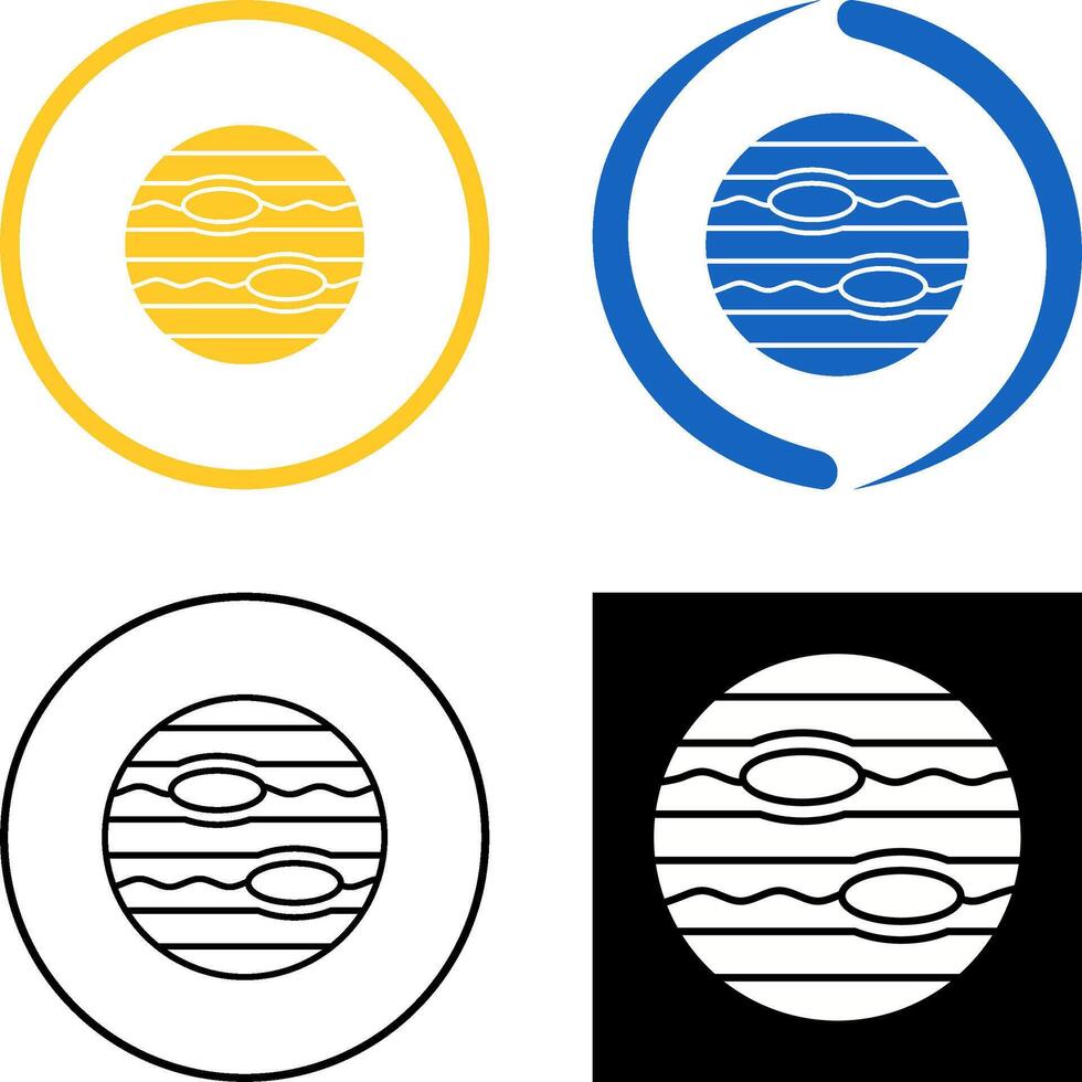 Neptune Icon Design vector