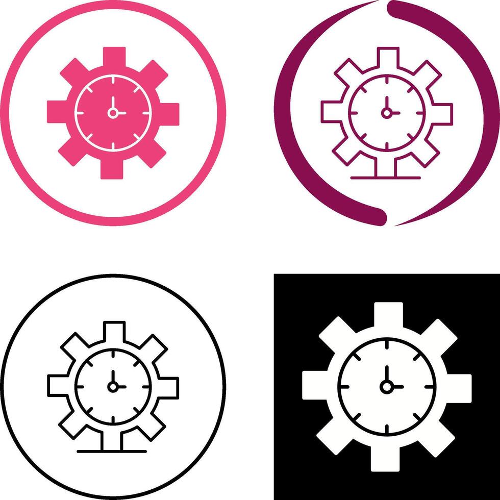 Time Management Icon Design vector