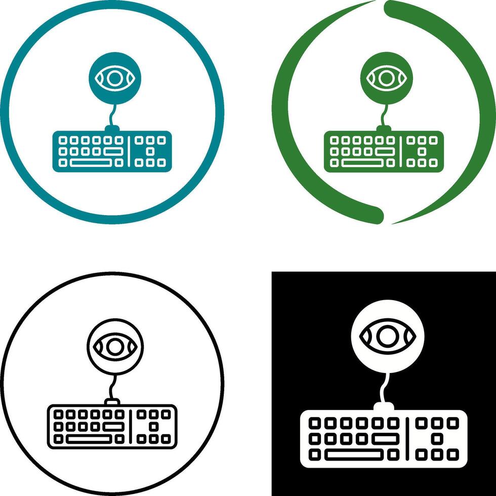 Keylogger Icon Design vector