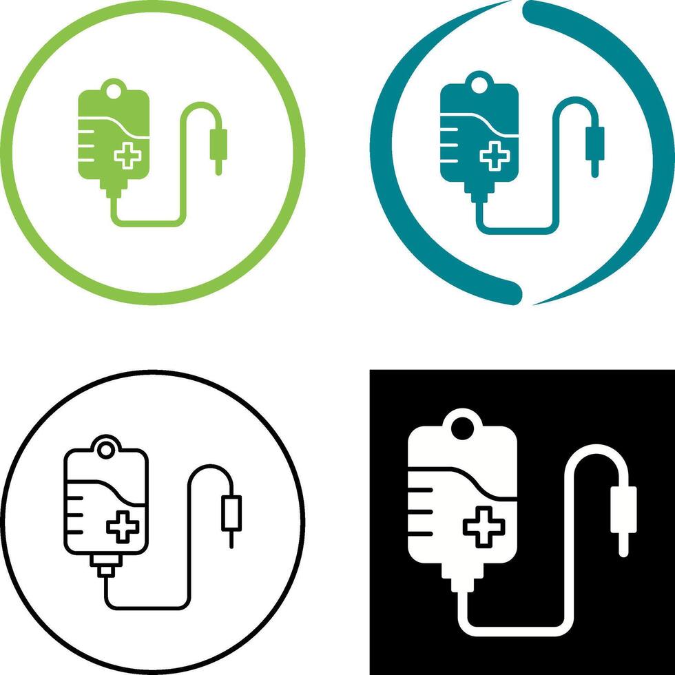 Blood Bag Icon Design vector