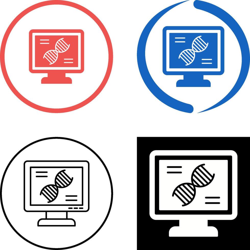 Dna Test Icon Design vector