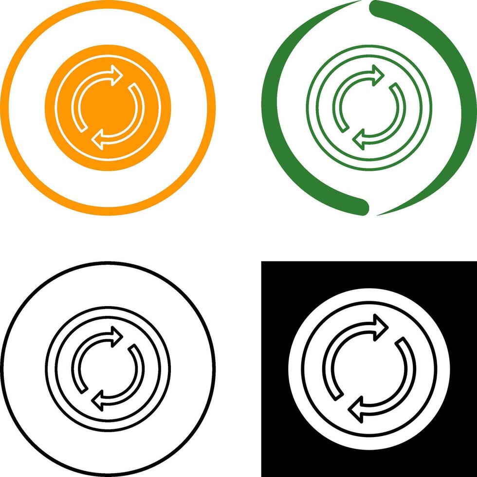 Loop Icon Design vector