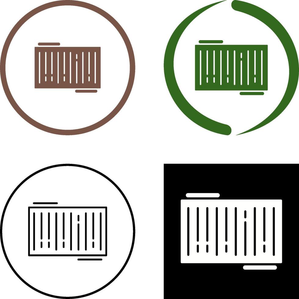 Barcode Icon Design vector