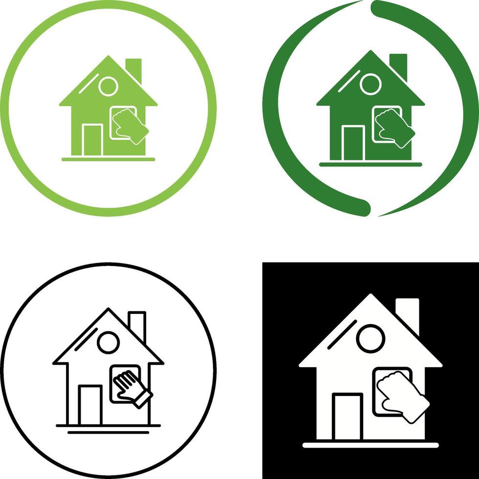 House Cleaning Icon Design vector