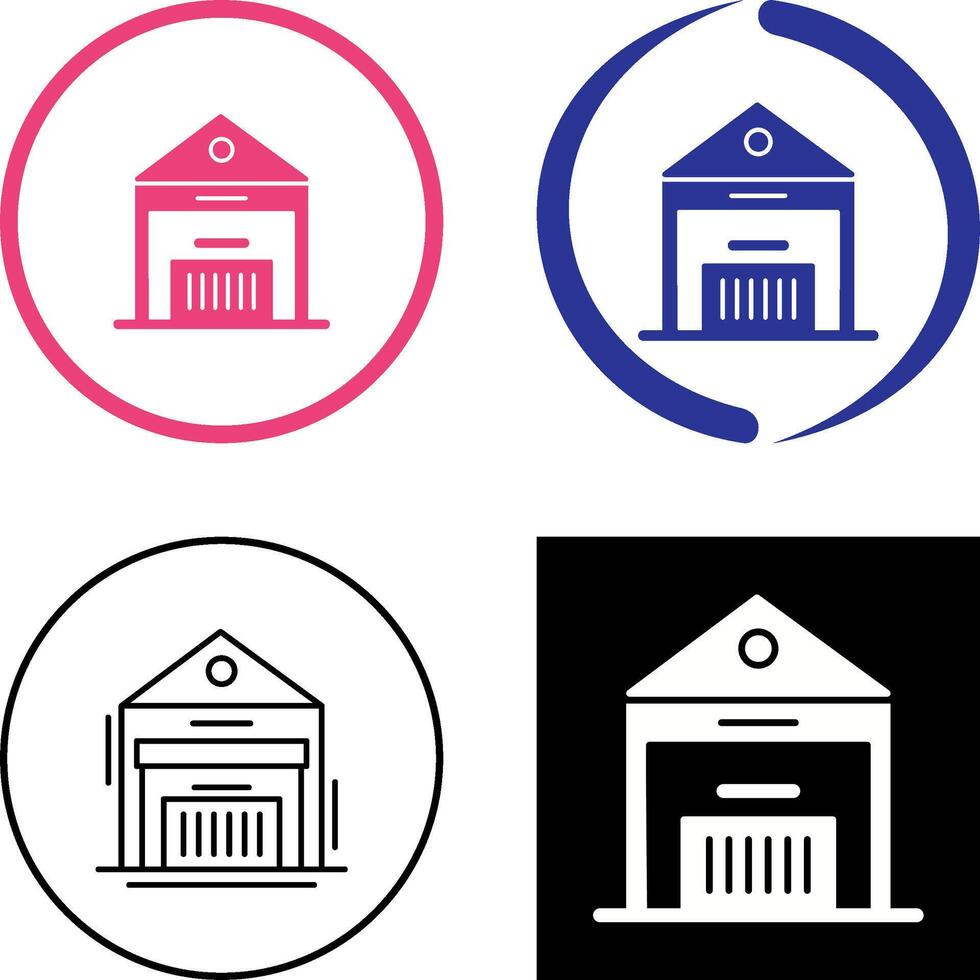 Warehouse Icon Design vector