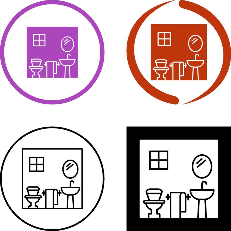 Bathroom Icon Design vector