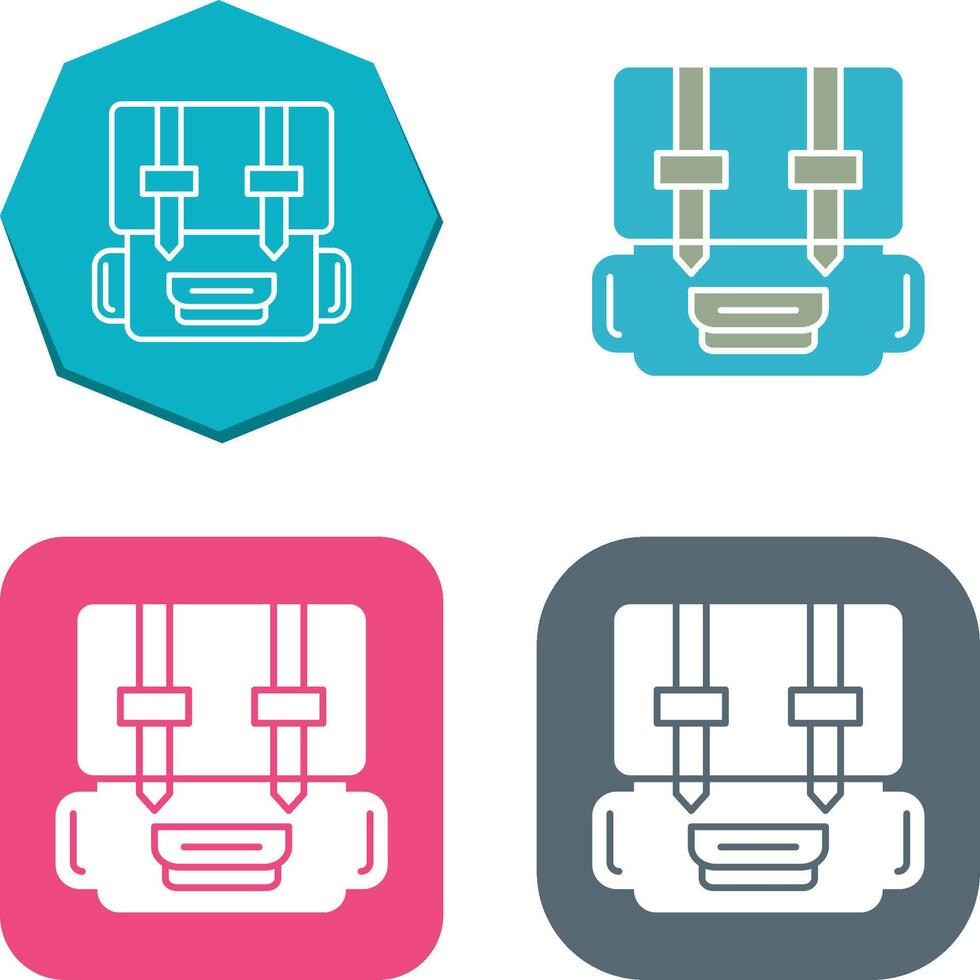 Backpack Icon Design vector