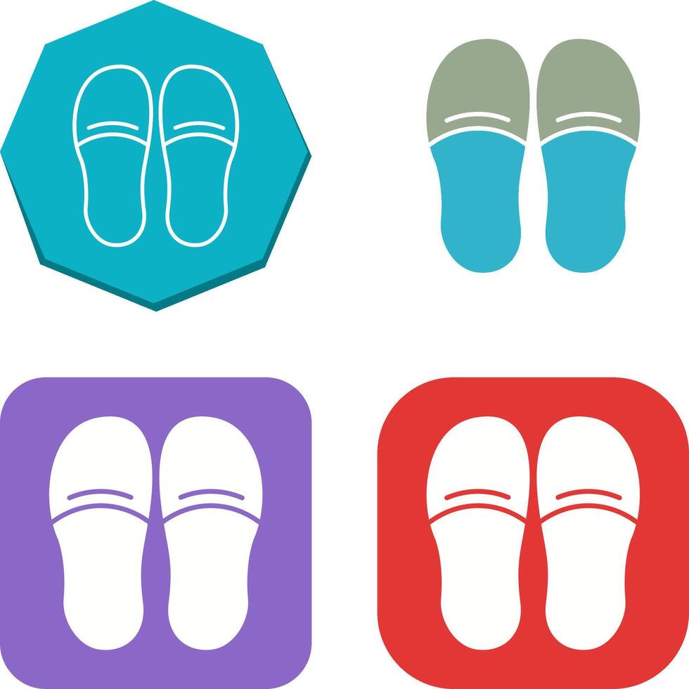 Slippers Icon Design vector