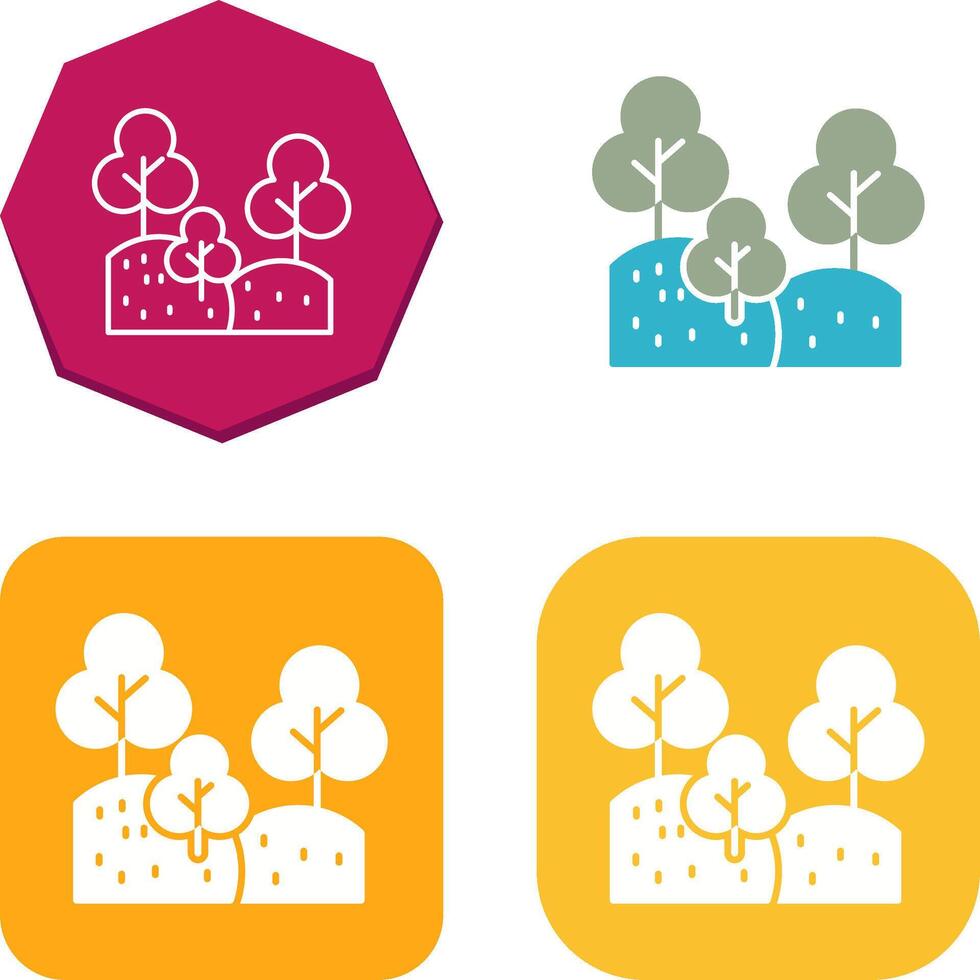 Forest Icon Design vector