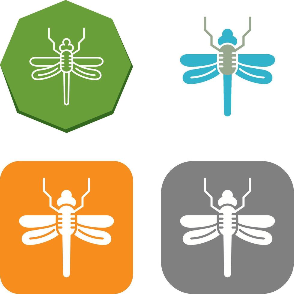 Dragonfly Icon Design vector