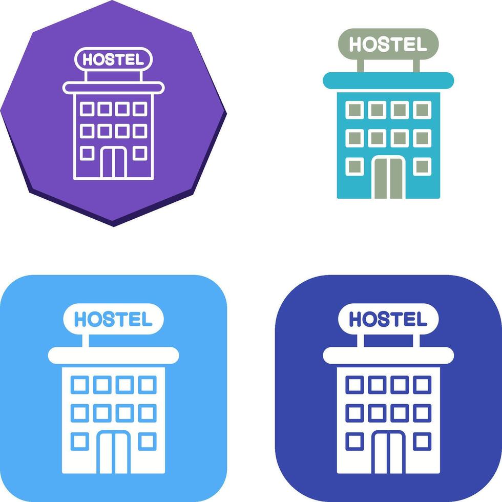 Hostel Icon Design vector