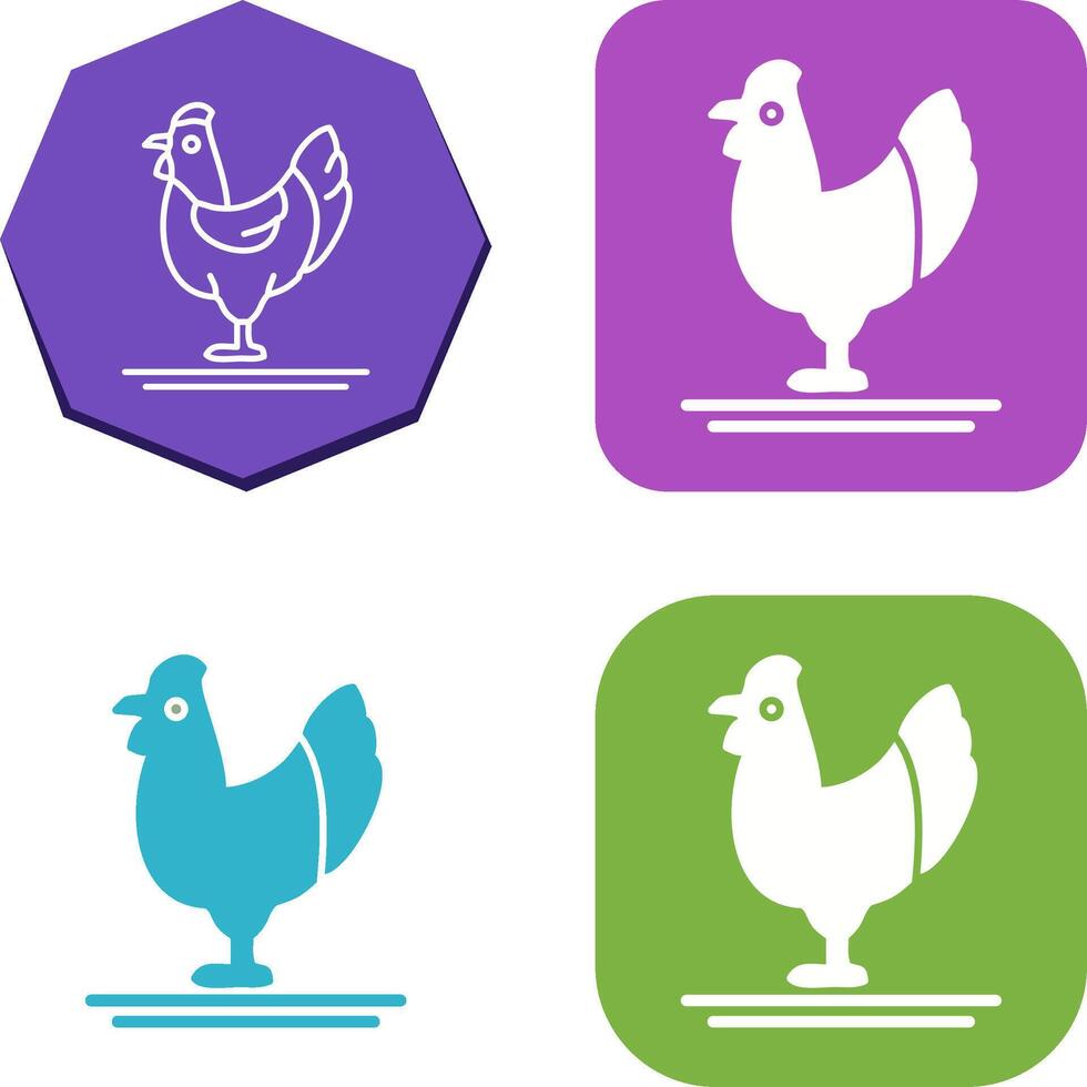 Poultry Icon Design vector