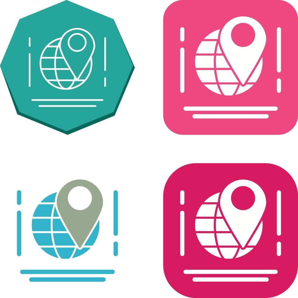 Map Icon Design vector